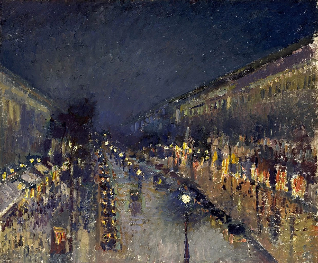 Boulevard Montmartre di notte - National Gallery, Londra